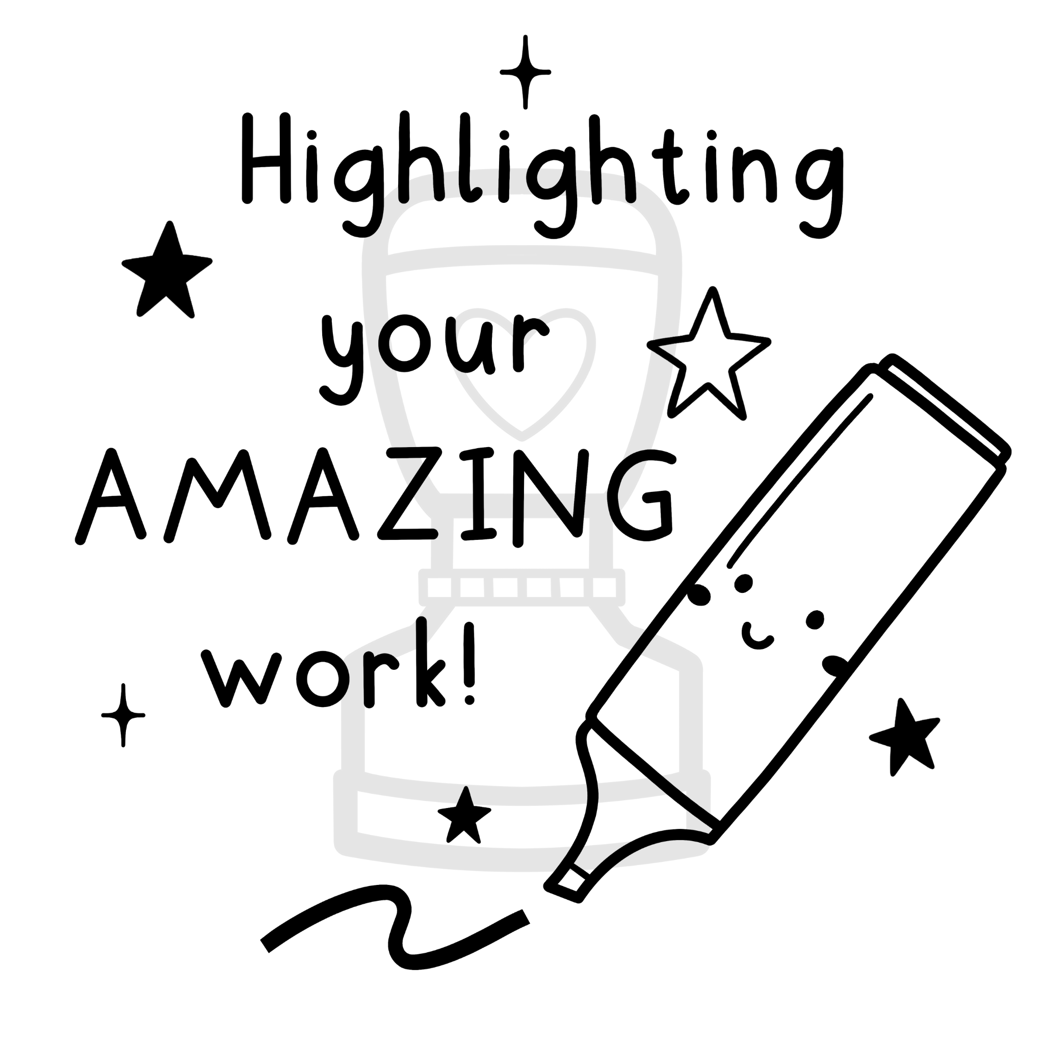 Highlighting Your Amazing Work Stamp โ The Busy Teacher Co