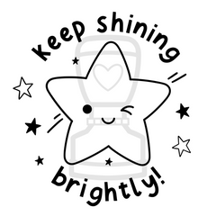 Keep Shining Brightly Stamp