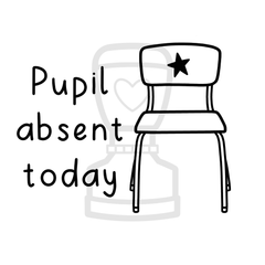 Pupil Absent Today Stamp